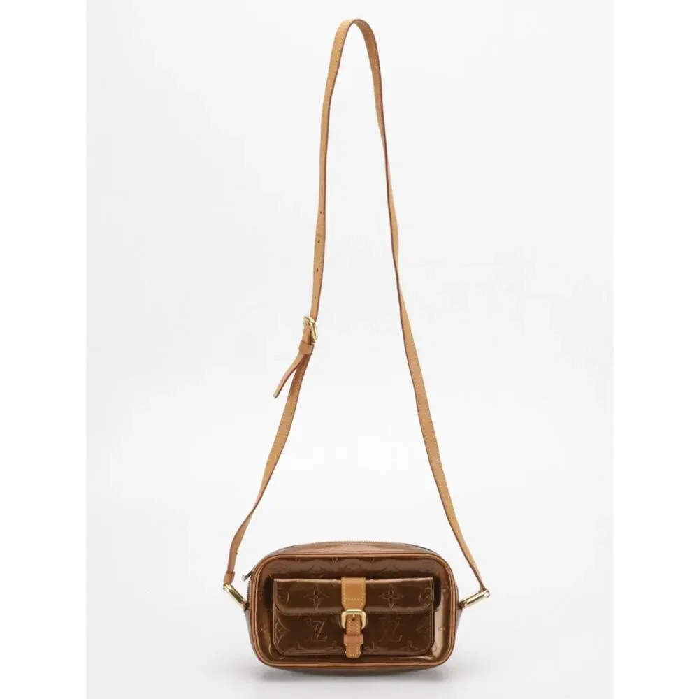 Authenticated Louis Vuitton Christie MM Crossbody in Bronze - Picture 3 of 10